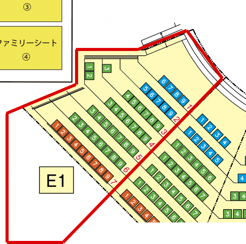 ◎E1 / Corner Seat / 2023-24 Regular Ticket October 22nd (Sunday) 15:00