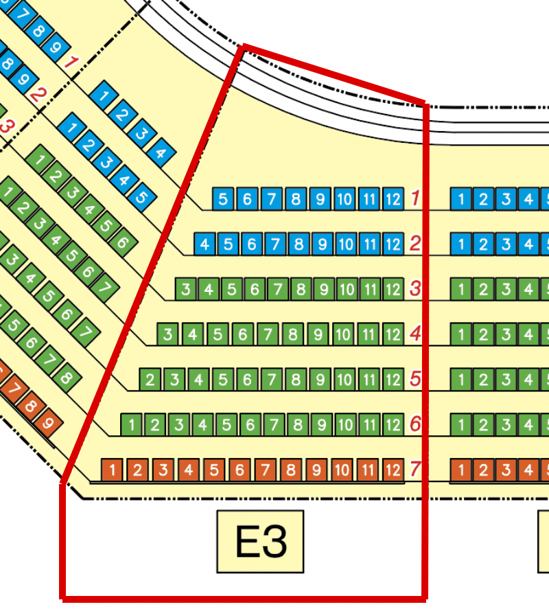 ◎E3 / Corner Seat / 2023-24 Regular Ticket January 13th (Sat) 17:00