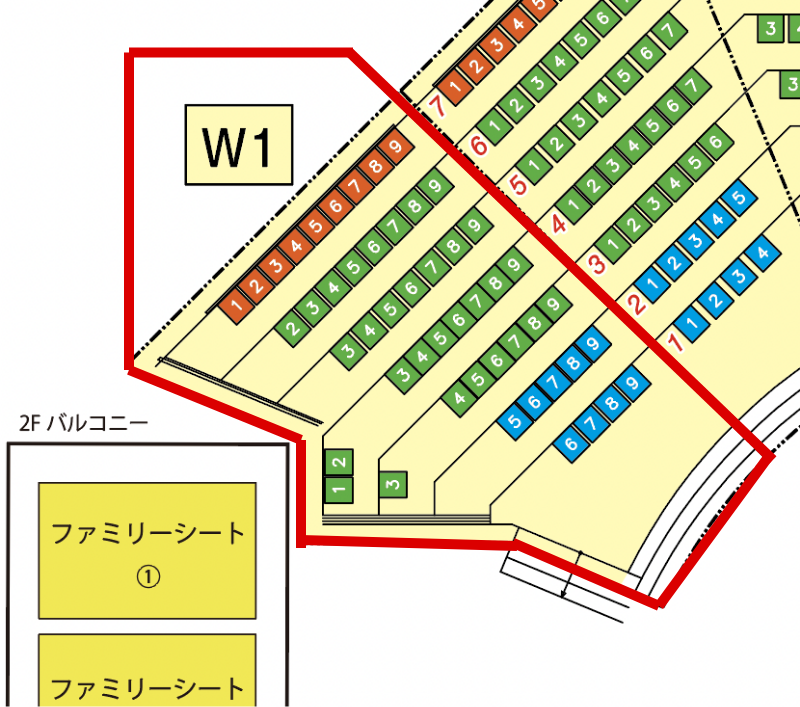 ◎W1 / Corner Seat / 2023-24 Regular Ticket January 14th (Sun) 15:00
